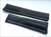 Charcoal Genuine Vintage Leather Watch Strap with White Stitching for Breitling Deploy | Panatime.com