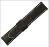 Mocha Shell Cordovan Leather Watch Strap with White Stitching for Panerai Deploy | Panatime.com