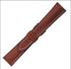 Cognac Genuine Soft Calf Leather Watch Strap with White Stitching for Breitling | Panatime.com