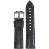 Grey Semi-Gloss Genuine Lizard Watch Strap with Match Stitching | Panatime.com