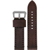 Vintage Leather Watch Band | Bronco |  Brown | Brown Stitching | Panatime.com