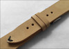 Vintage Leather Watch Strap | Black Stitching | Beige | Panatime.com