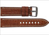 RIOS1931 Genuine Alligator Watch Strap | Padded | Flank Cut | White Stitching | Cognac | Panatime.com