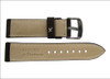 Velours Watch Band | Mocha | White Stitch | Panatime.com