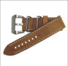 Vintage Leather "Skymaster" Watch Strap | Rou | Off-White Stitch | Panatime.com