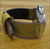 Vintage Leather Watch Band | "Desert Dweller" | Golden | White Stitch | Panatime.com