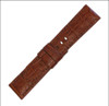 Embossed Leather Gator Watch Band | Honey-Red | Match Stitch | for Panerai Deploy | Panatime.com