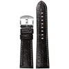 Embossed Leather "Gator" Watch Band | Choco | White Stitching | for Panerai Radiomir | Panatime.com