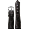 Semi-Gloss Embossed Leather "Gator" Watch Band | Choco | White Stitch | for Panerai Radiomir | Panatime.com