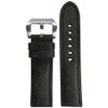 Vintage Leather Watch Band | Charcoal | Padded | Match Stitch | For Panerai | Panatime.com