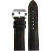 Vintage Leather Watch Band | Deep Oil Brown | Padded | Match Stitch | For Panerai | Panatime.com