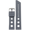 Grey Bonetto Cinturini Model 321 Hex Rally - Genuine NBR Italian Rubber Watch Strap | Panatime.com