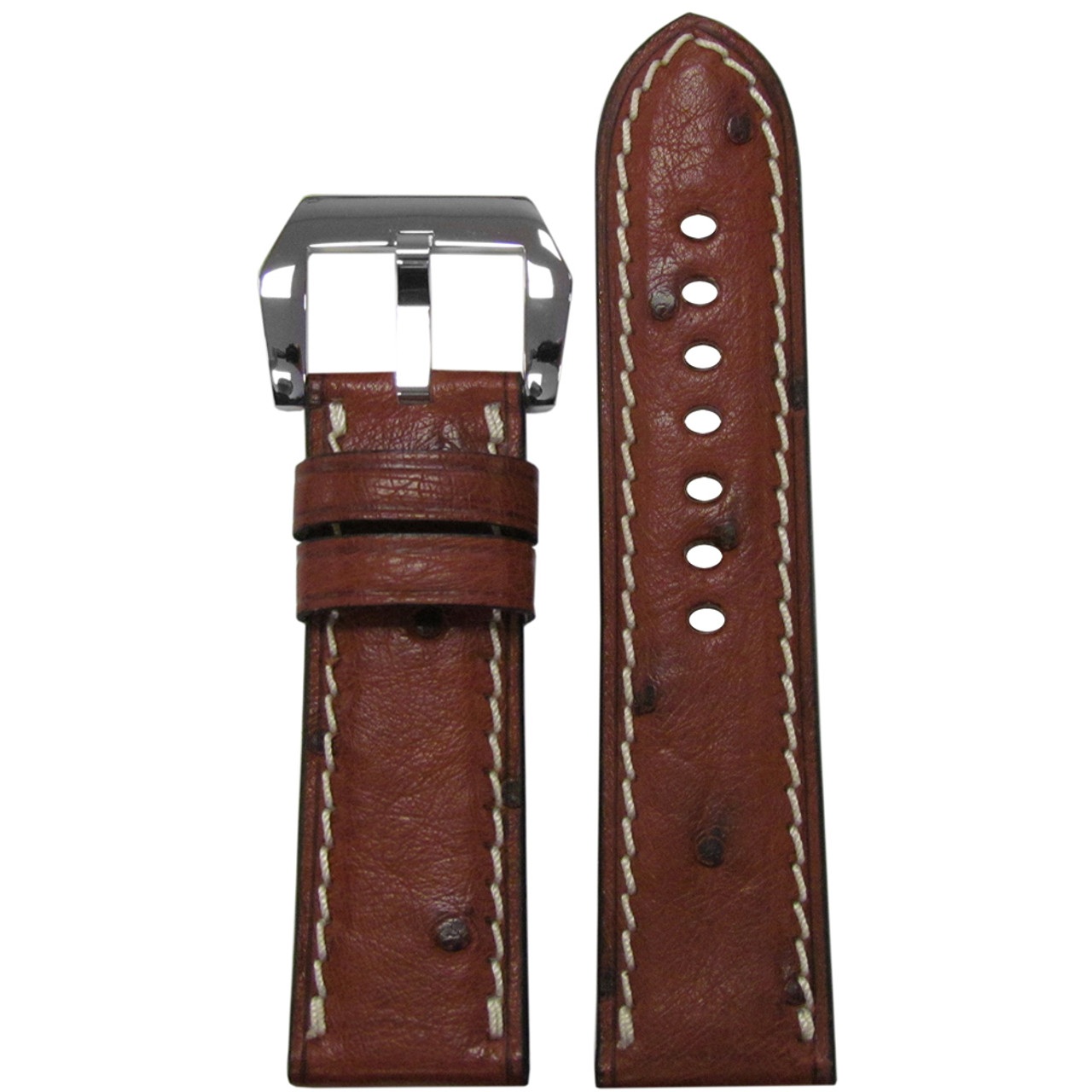 Geuine Ostrich Leather Watch Strap