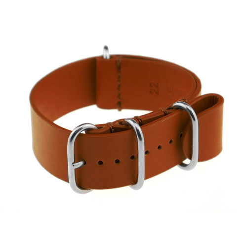 Cognac RIOS1931 Athens, Calfskin Leather | One-Piece (4 Polished Rings)