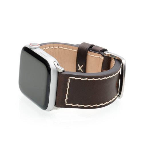 Mocha Shell Cordovan Leather Watch Band for Apple Watch | Panatime.com