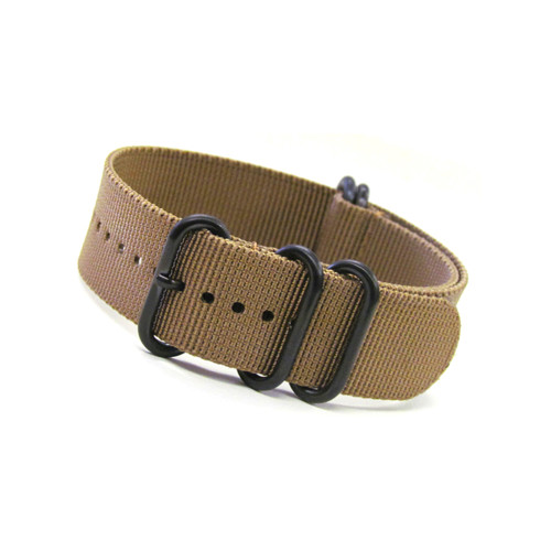 Sand 5-Ring Ballistic Nylon Waterproof Watch Strap with PVD Rings | Panatime.com