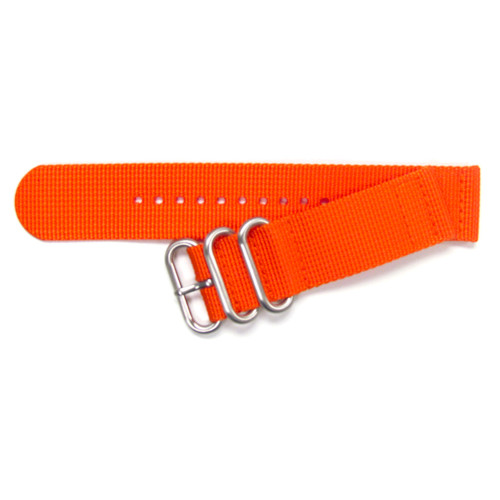 Orange Two-Piece Ballistic Nylon Watch Strap | Panatime.com