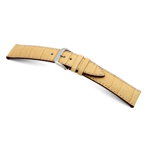 RIOS1931 Sand Louisiana, Embossed Alligator Grain Watch Strap | Panatime.com