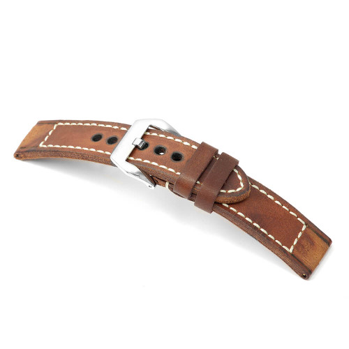 Cognac RIOS1931 Liverpool, Vintage Leather Watch Band | Panatime.com