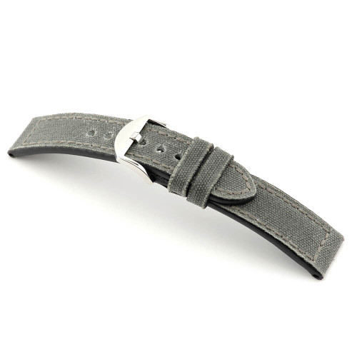 Stone Grey RIOS1931 Virginia, Genuine Canvas Watch Band | Panatime.com