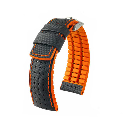 rubber lined leather watch strap