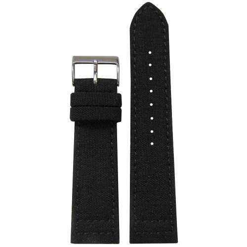 Black Genuine Cordura Watch Strap with Lorica Lining (MS850) | Panatime.com