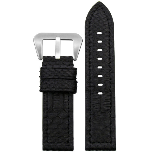 Made-to-Order Blue Python Watch Strap | smithandleehandmade