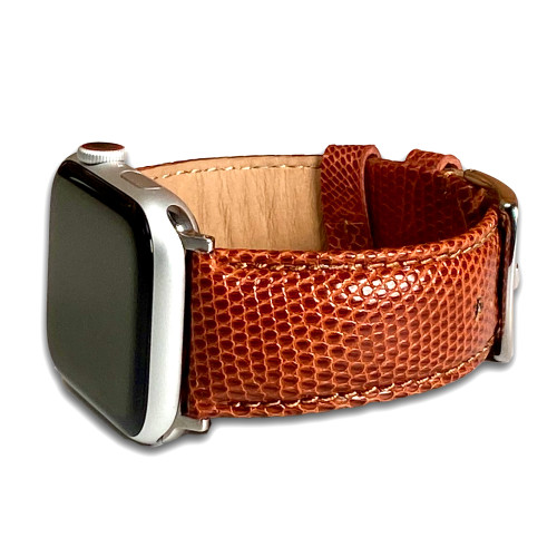 Exotic leather 2025 apple watch band