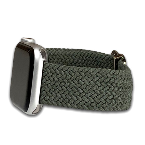Apple Watch | Braided Weave | Elastic Nylon | Olive | Panatime.com