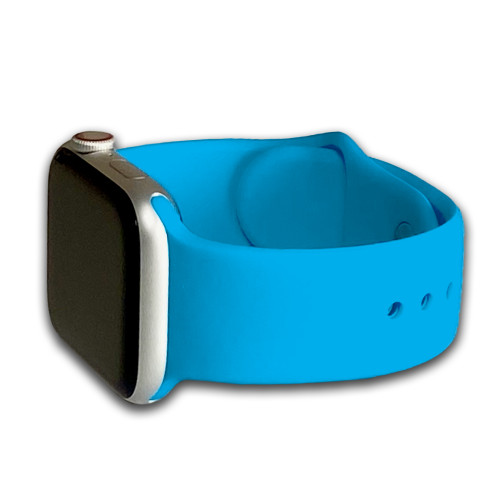 Apple Watch | Soft Smooth Silicone | Bright Blue | Three-Piece | Panatime.com