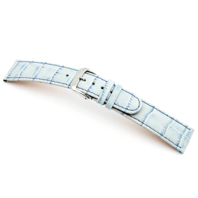 Ice Blue RIOS1931 Argentina | Embossed Leather, Alligator Print Watch Band | RIOS1931.com