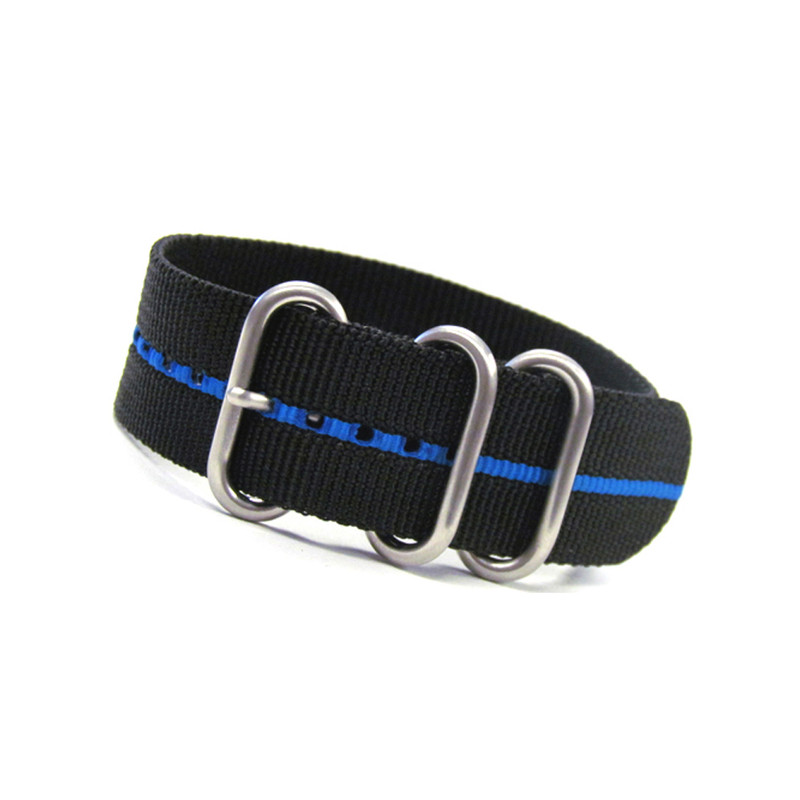 3-Ring Waterproof Ballistic Nylon Watch Strap (Stripes) | Panatime.com