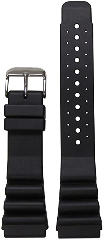 Black Silicone Watch Band | Waterproof | Vent Design | Panatime.com