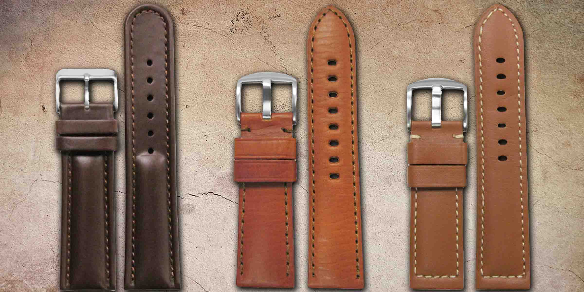 Panatime Calf Leather Padded Watch Bands