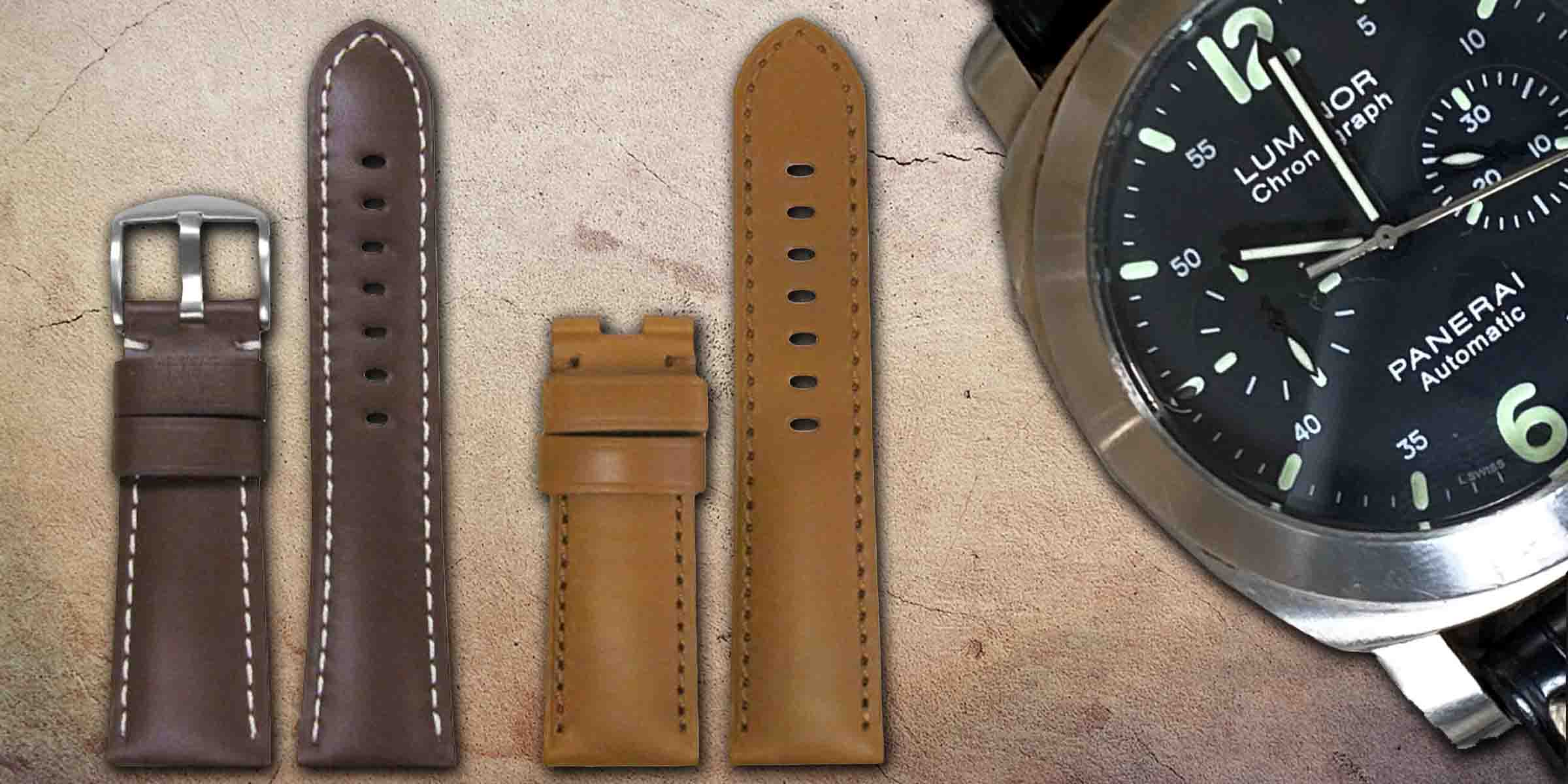 Panatime Calf Leather Watch Bands for Panerai