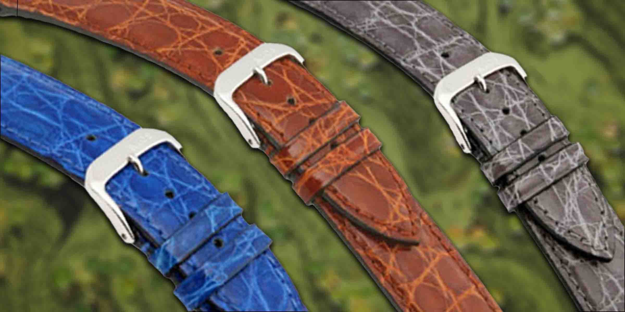 Crocodile Hornback Leather Watch Straps | Croc Stock and Barra