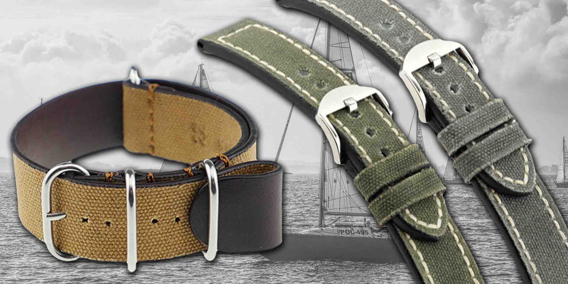 Green Camouflage Ostrich leather watch strap General style