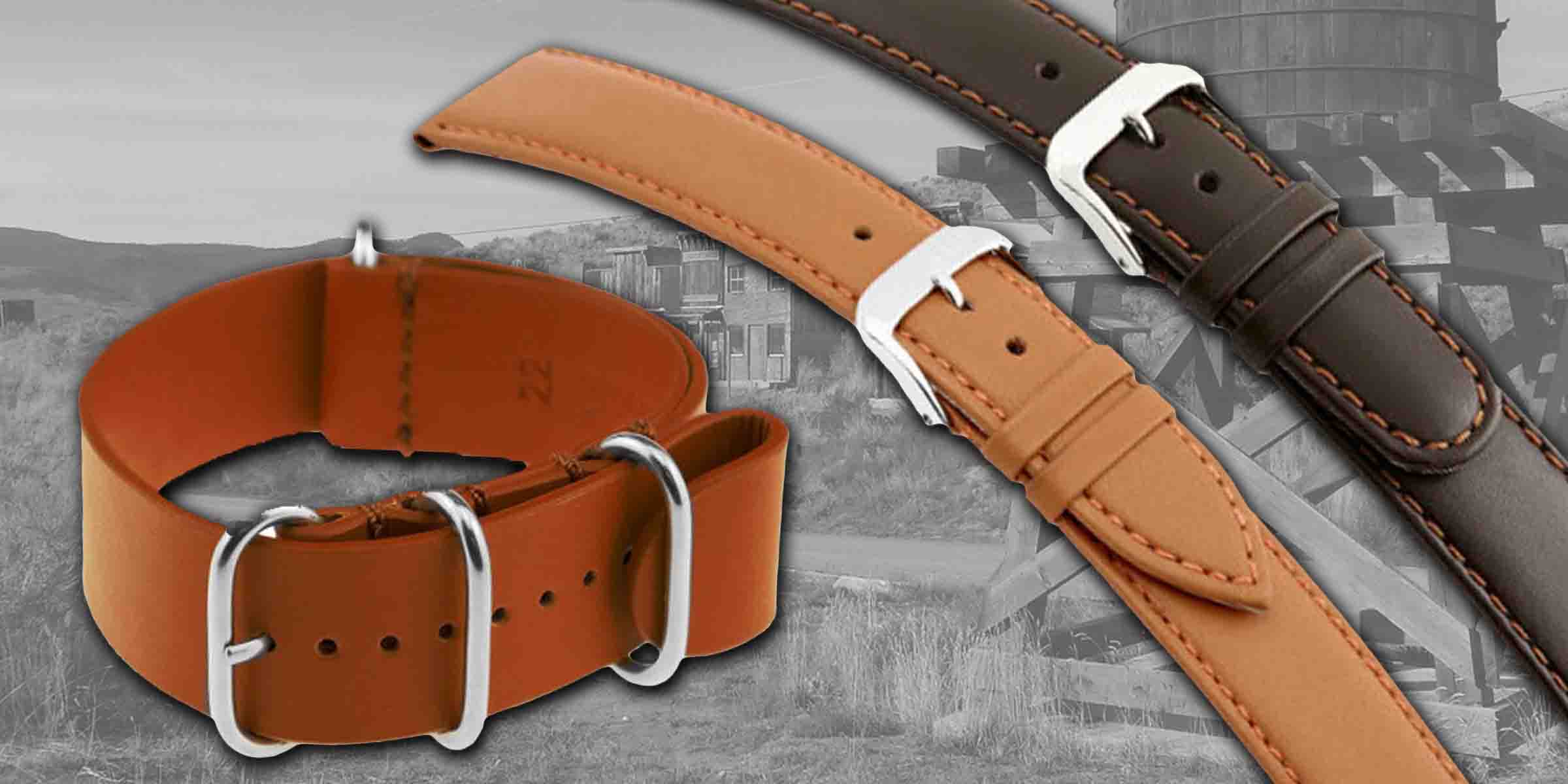 RIOS1931 Smooth Leather Watch Bands | Panatime.com