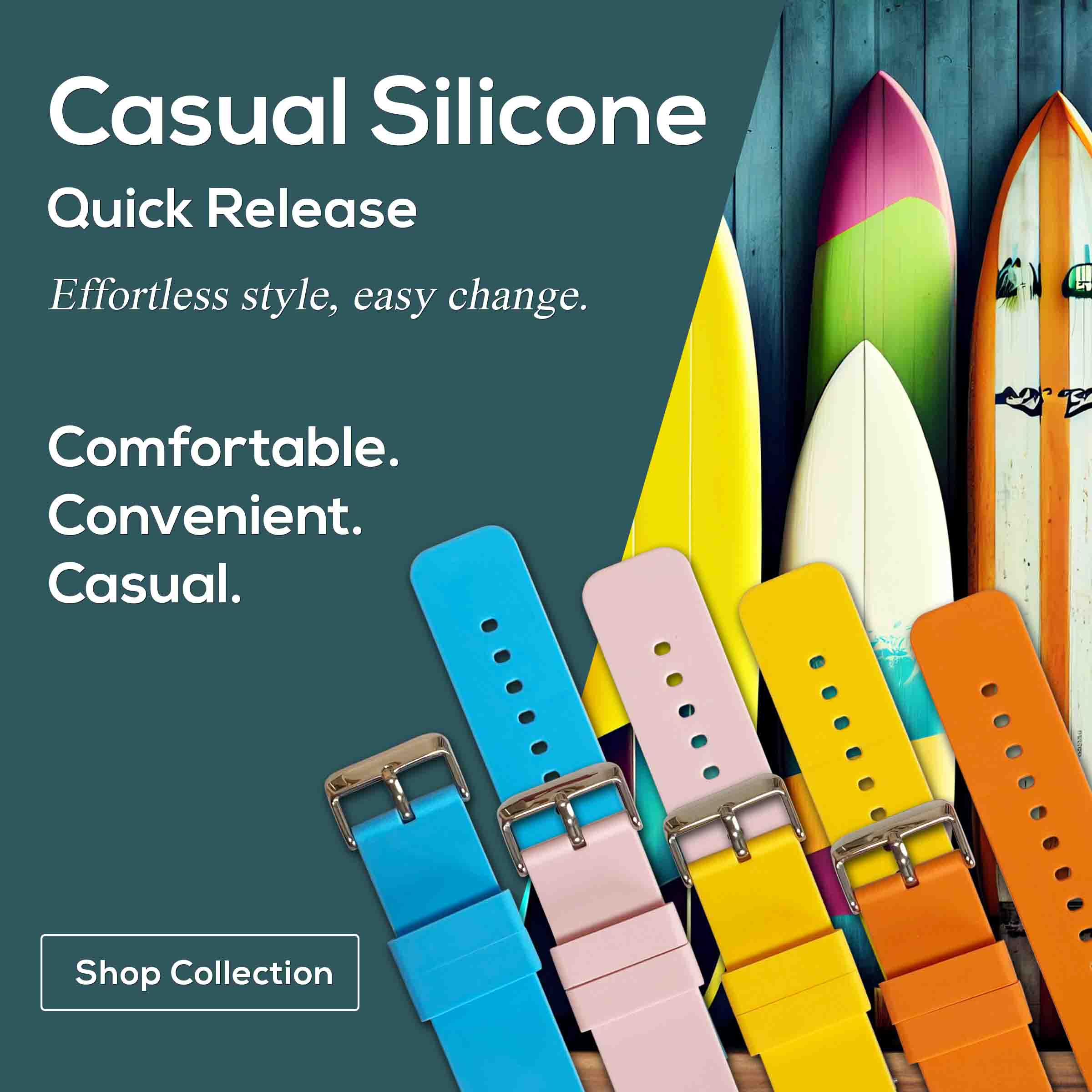 Panatime Casual Silicone Quick Release Watch Bands