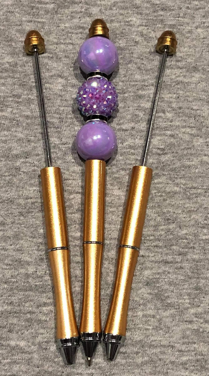 Metal Bead Pen - Purple – Goody Beads