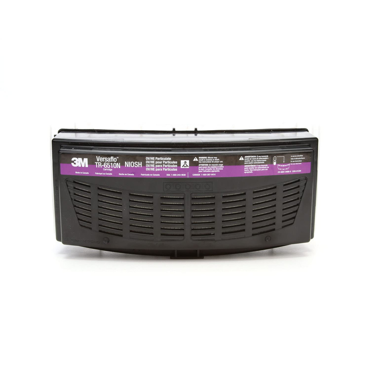 3M VERSAFLO ORGANIC VAPOR HEPA CARTRIDGE TR-6510N - OBSIDIAN