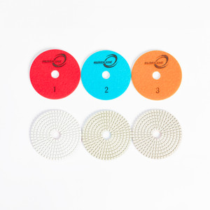 4 INCH HURRICANE ES WHITE RESIN 3-STEP PAD 4 INCH HURRICANE ES WHITE RESIN 3-STEP PAD