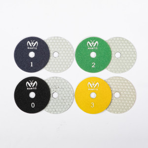 4-INCH MANTIS DRY 3-STEP HYBRID POLISHING PADS 4-INCH MANTIS DRY 3-STEP HYBRID POLISHING PADS