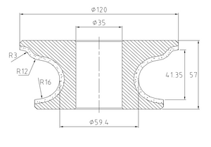 ROUTER FGS40 R3 POS.3 FINE DIAMOND 120X35