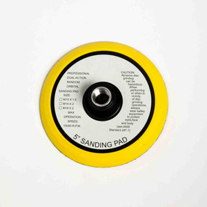 B/U PAD 5 INCH VELCRO YELLOW SPONGE B/U PAD 5 INCH VELCRO YELLOW SPONGE