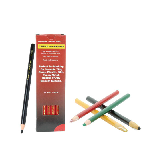 CHINA MARKERS - YELLOW - PACK OF 12
