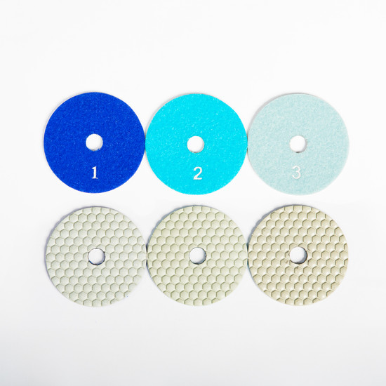 DISC 4 INCH STEP 1 DRY HONEYCOMB WHITE