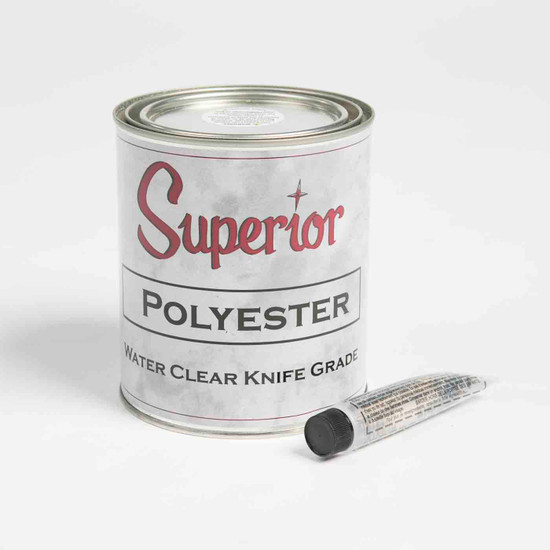POLYESTER QUART WATER CLEAR KNIFE GRADE