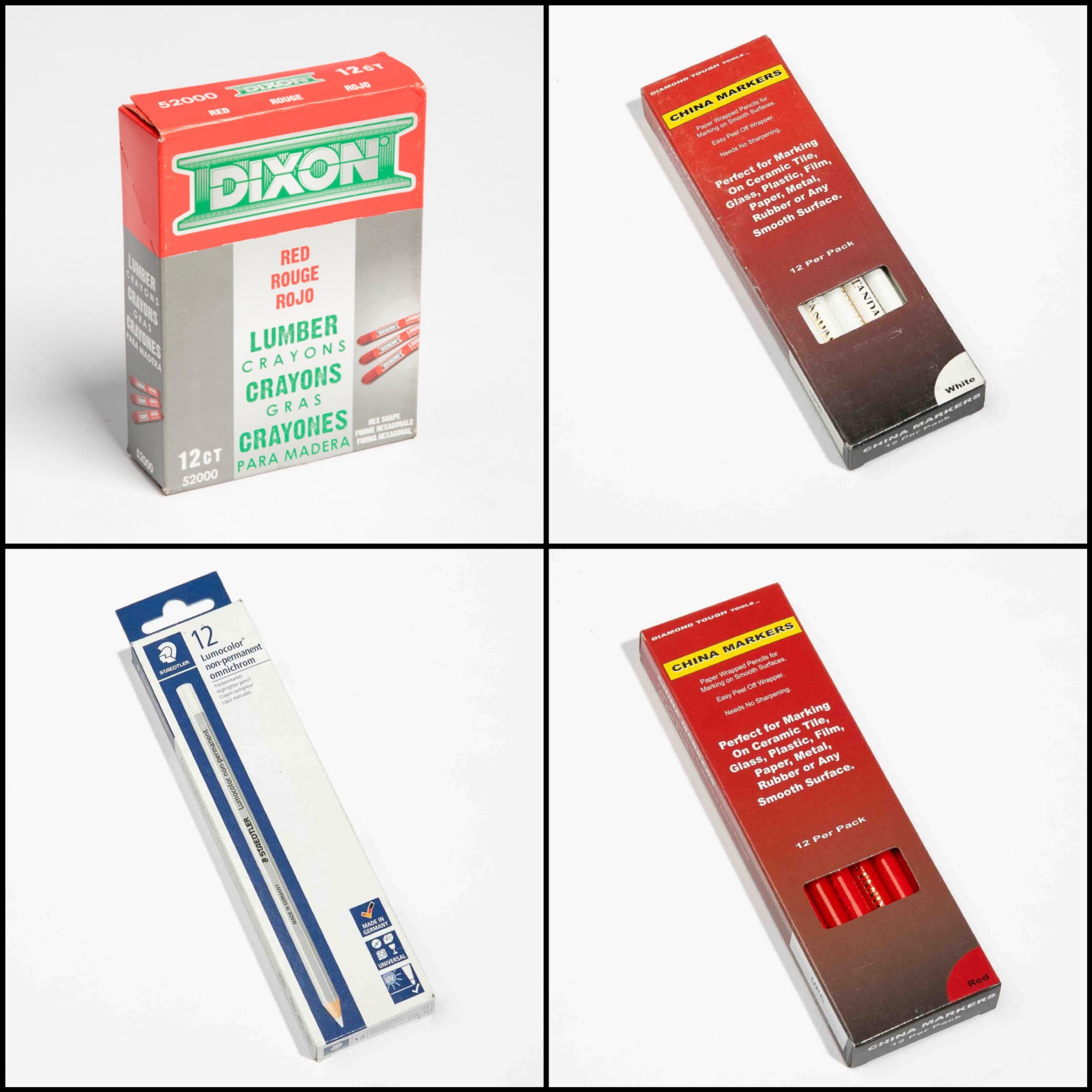 MARKERS AND PENCILS FOR TILE AND STONE