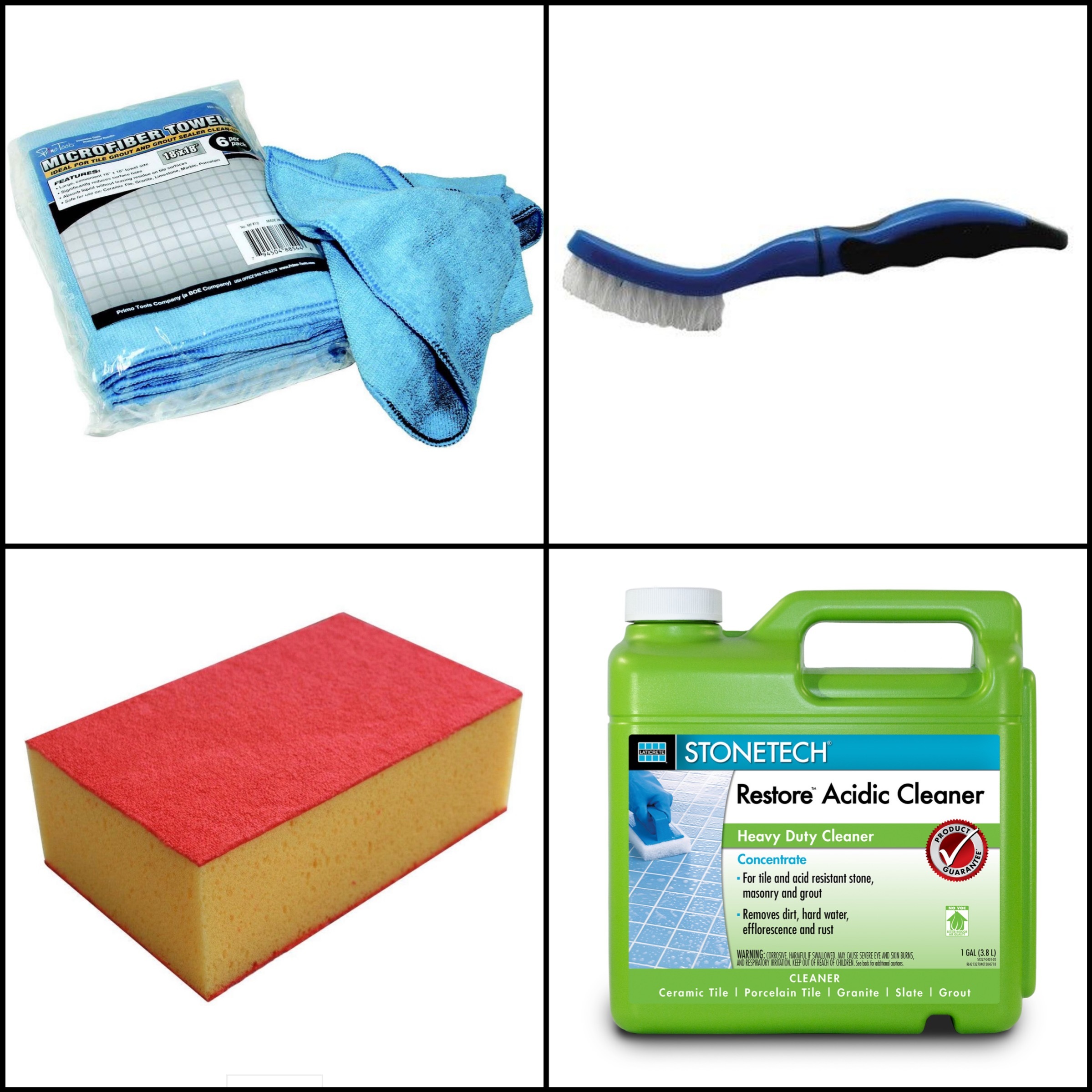 Tile, Cleaners, Rags, Spongers, Tile Pick, Tile Brush